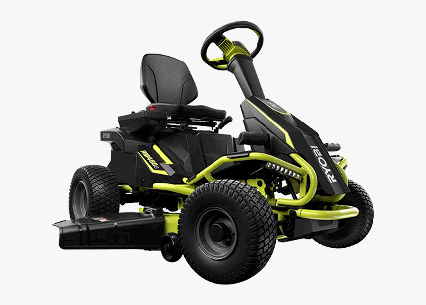 Ryobi 38 Inch Battery Electric Rear Engine Riding Lawn - Electric Ride On Mower, HD Png Download