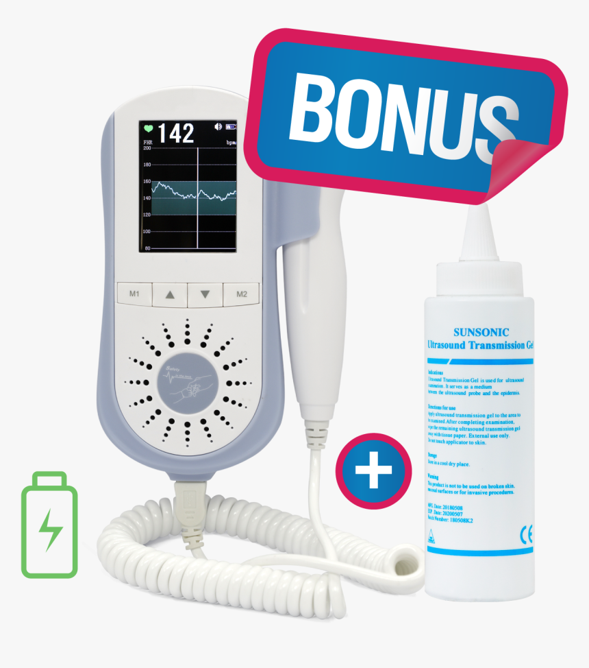 Jumper Angelsounds Fetal Doppler Detector Baby Ultrasound - Homecare Doppler Fetal Jpd 100e, HD Png Download
