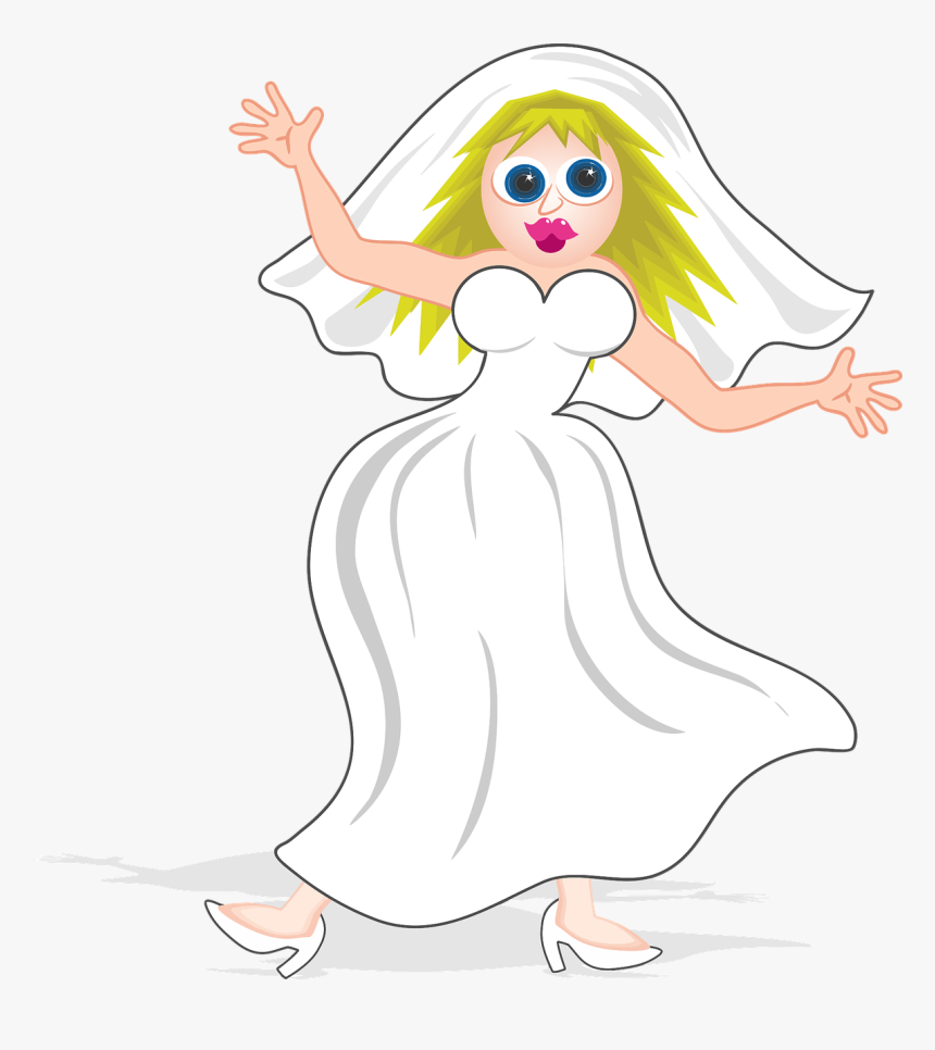Vestido De Novia De Dibujos, HD Png Download