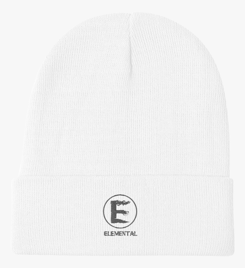 Hat-emblem Mockup Front Default White - Beanie, HD Png Download