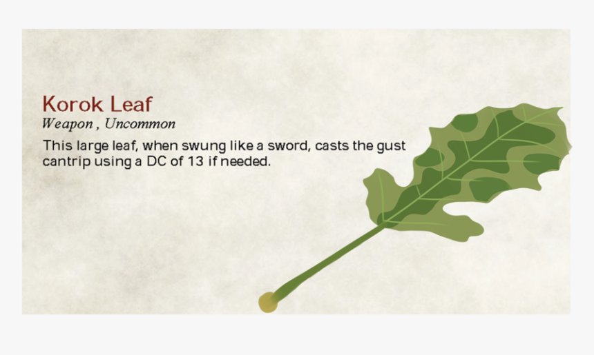 Korok Leaf Card - Chard, HD Png Download