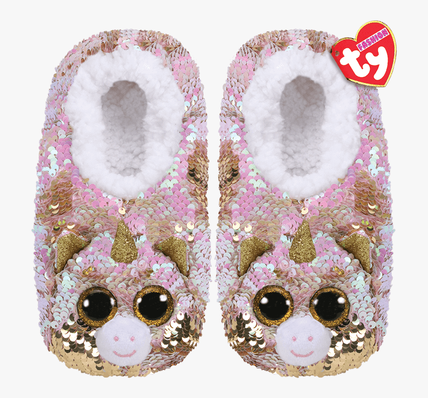 Product Image - Beanie Boo Unicorn Slippers, HD Png Download