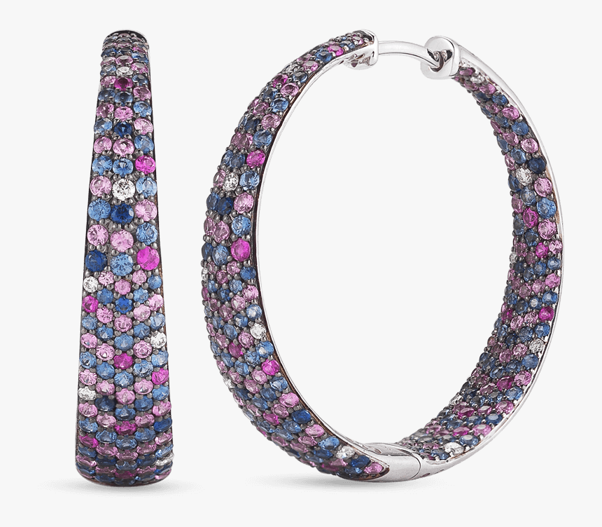 Necklace With Sapphires And Diamonds - Bangle, HD Png Download