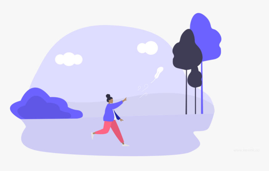 Chasing Feather - Illustration, HD Png Download