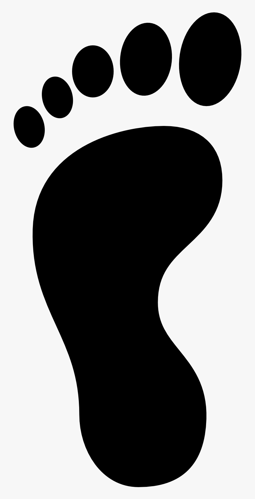 Black Left Foot Print, HD Png Download , Transparent Png Image PNGitem