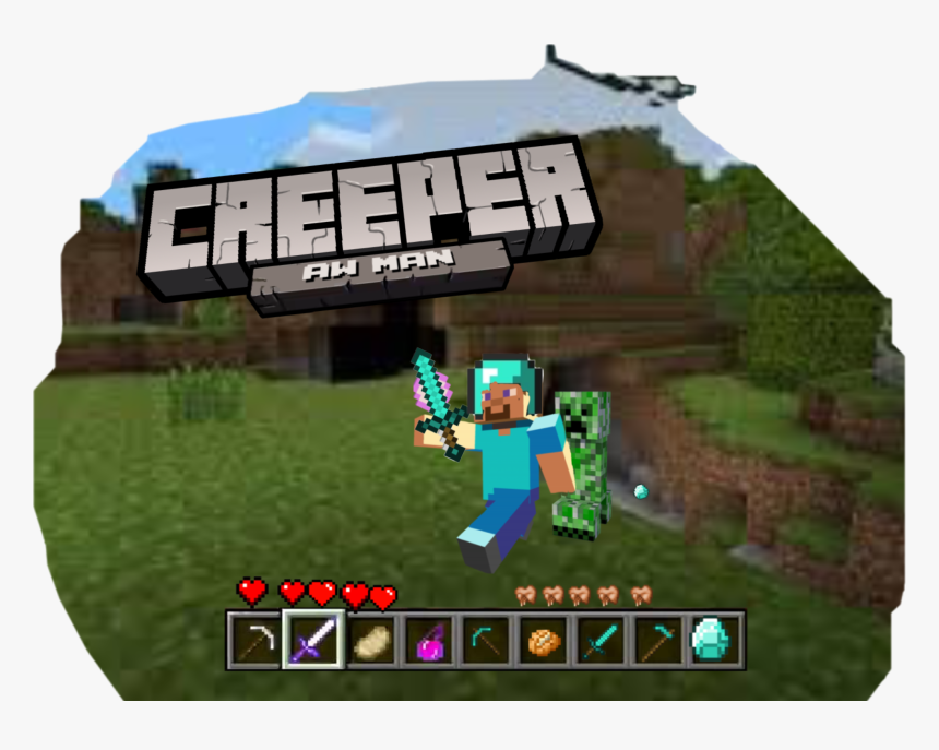 #creeper #aw #man #steve #mincraft #freetoedit - Pc Game, HD Png Download