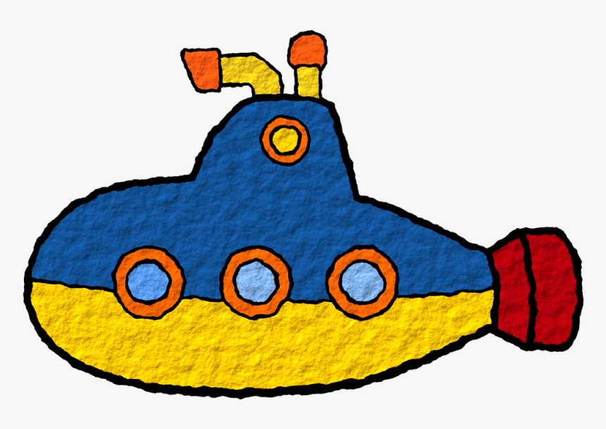 Amarillo Blue El Mar - Submarine Png Clipart, Transparent Png