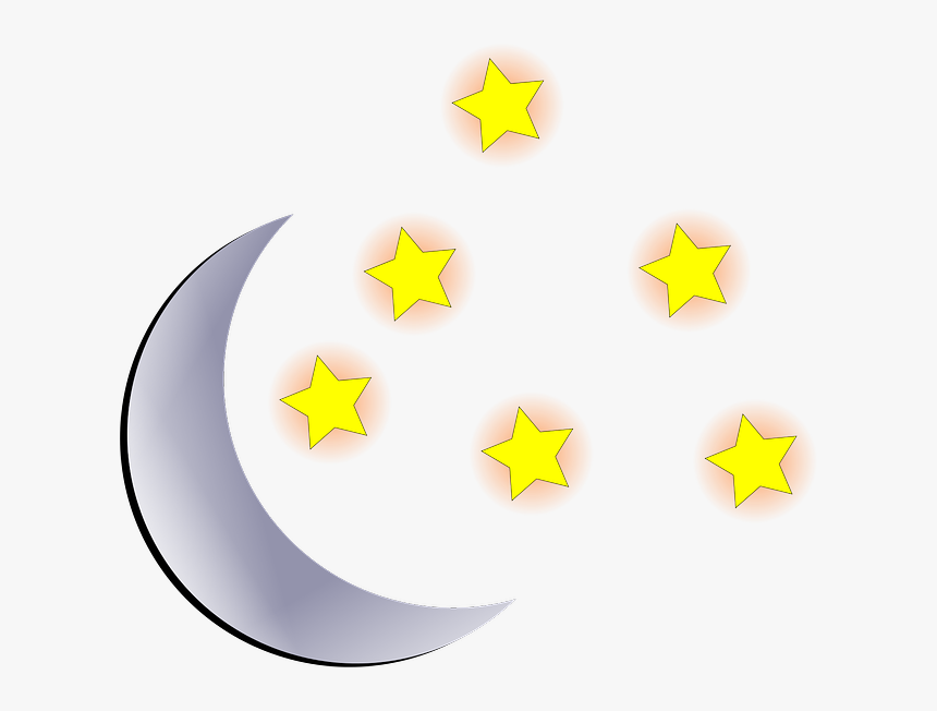 Night Moon Cartoon Png, Transparent Png