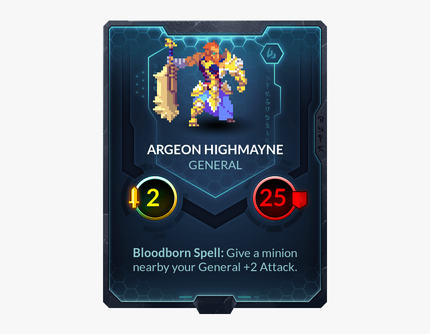 Argeon Highmayne - Duelyst Card, HD Png Download