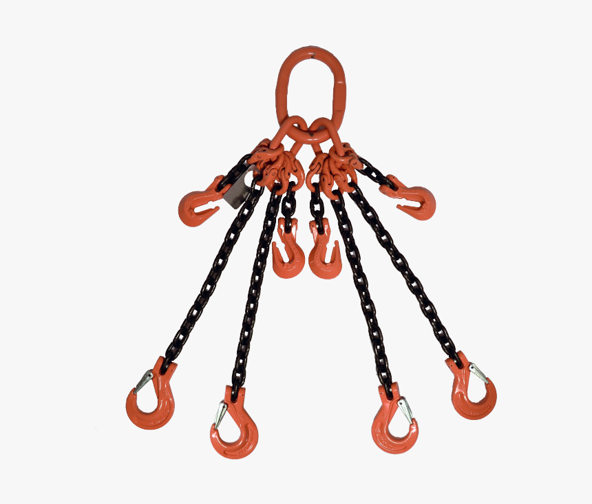 Adjustable 4 Leg With Sling Hook Aqos Gr-100 Chain - 4 Leg Adjustable Chain Sling, HD Png Download