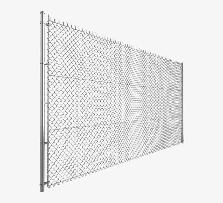 A Piece Of Well Assembled Chain Link Fence Is Displayed - Mesh, HD Png Download