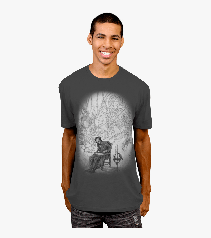 Edgar Allan Poe T-shirt - Creative Shirt For Designers, HD Png Download