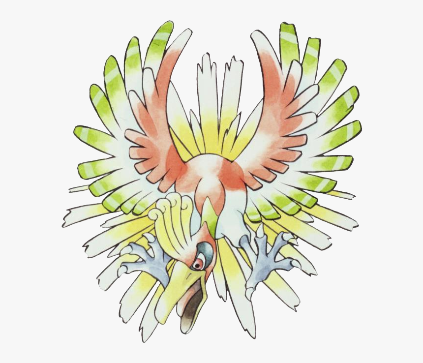 Pokemon Sugimori Ho Oh, HD Png Download