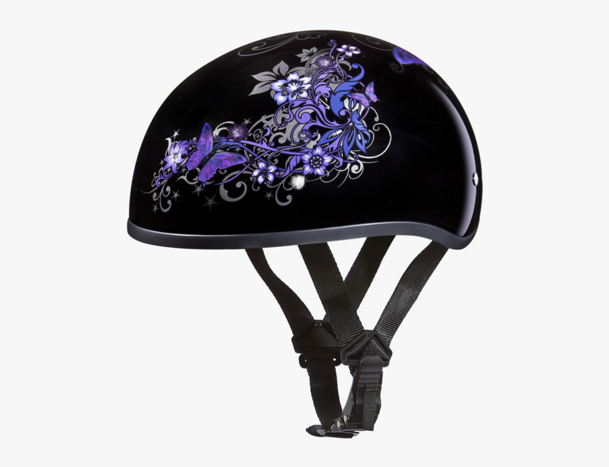 Daytona Helmets Motorcycle Half Helmet Skull Cap- Butterfly - Daytona Motorcycle Helmet, HD Png Download