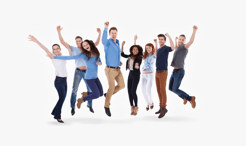 We Work With Businesses Operating In Various Fields, - Group Of People Jumping, HD Png Download