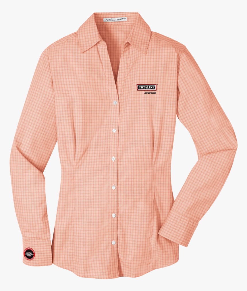 T1532w Ladies Plaid Pattern Easy Care Shirt - Shirt, HD Png Download
