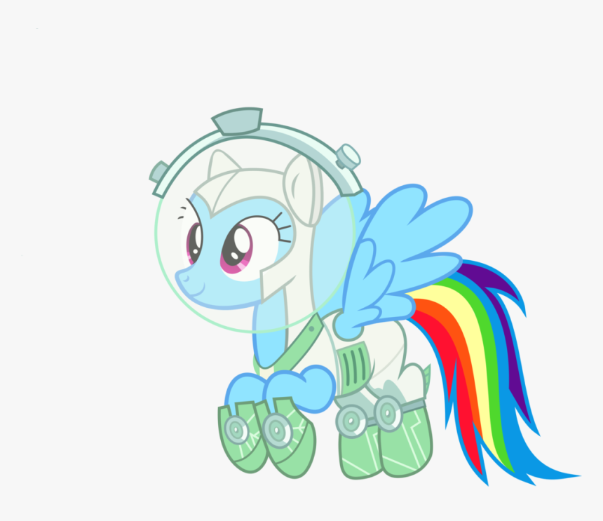 Collection Of Free Astronaut Vector Simple Download - Mlp Scare Master Rainbow Dash, HD Png Download