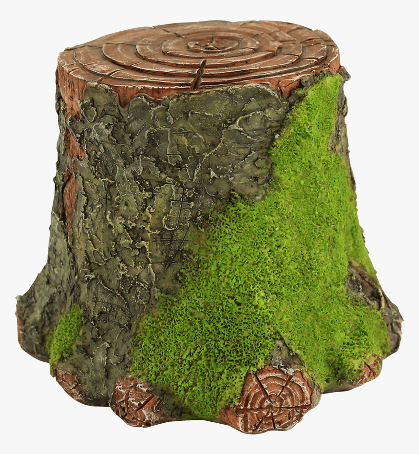 Mossy Tree Stump Display Stand - Tree Stump, HD Png Download