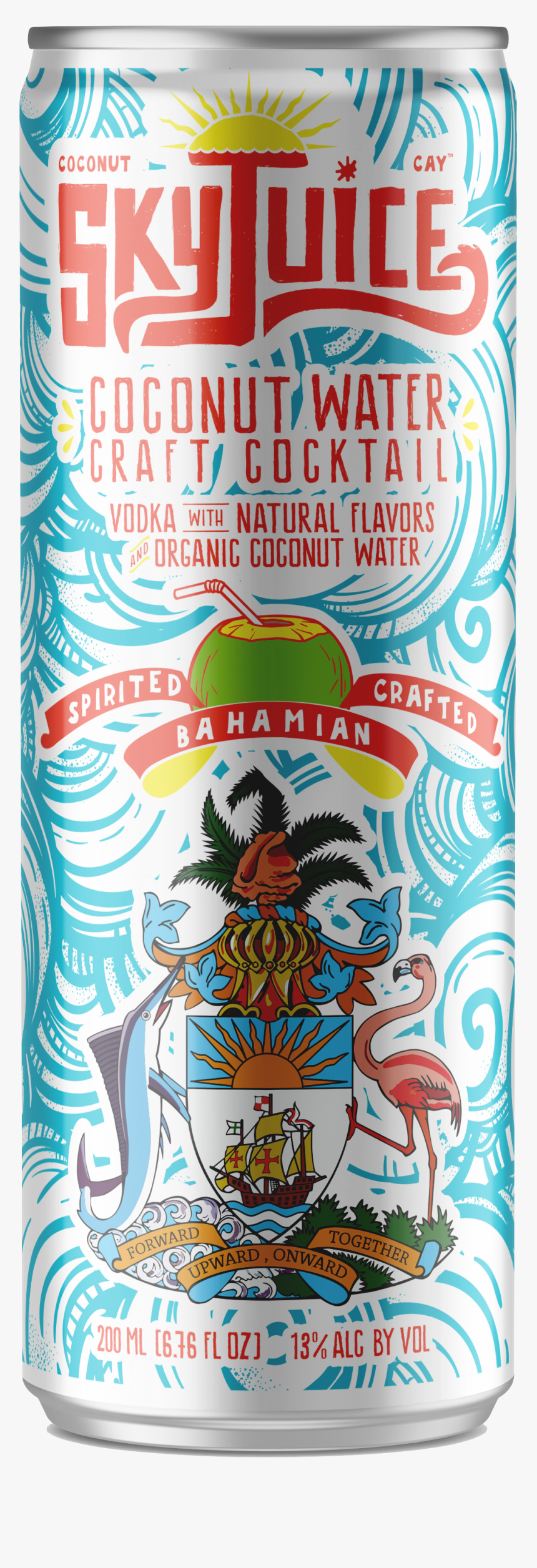 Skyjuice Can Front - Coat Of Arms Of The Bahamas, HD Png Download