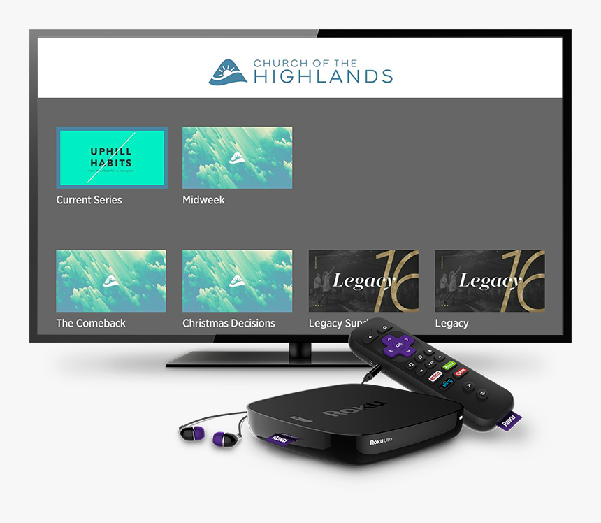 Highlands Roku Tv App - Roku Ultra Home Screen, HD Png Download
