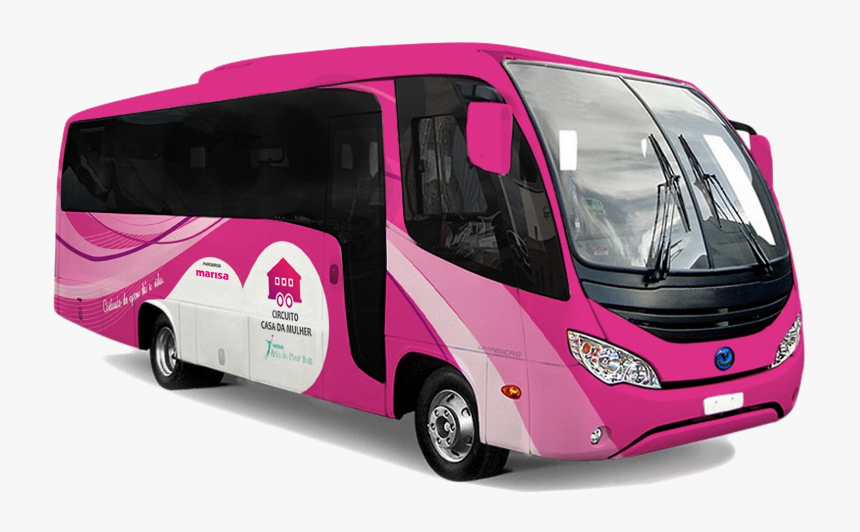 Onibus Cor De Rosa, HD Png Download