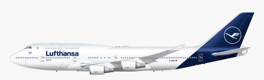 Lufthansa Plane, HD Png Download