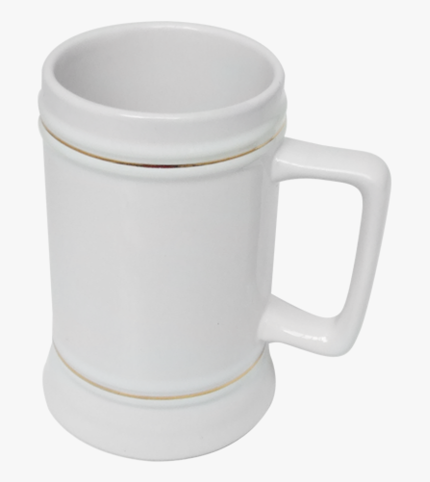 Beer Stein Mug With Gold Trim - Coffee Cup, HD Png Download