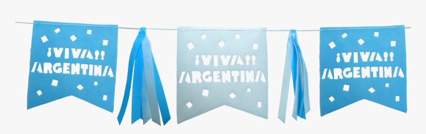 Banderin Viva Argentina - Banner, HD Png Download