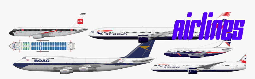 Drawings Of Airliners In Airline Livery - Boeing 777, HD Png Download