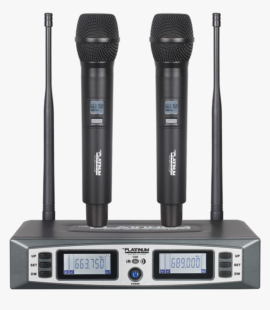 U40 Wireless Mic - Platinum Wireless Microphone, HD Png Download
