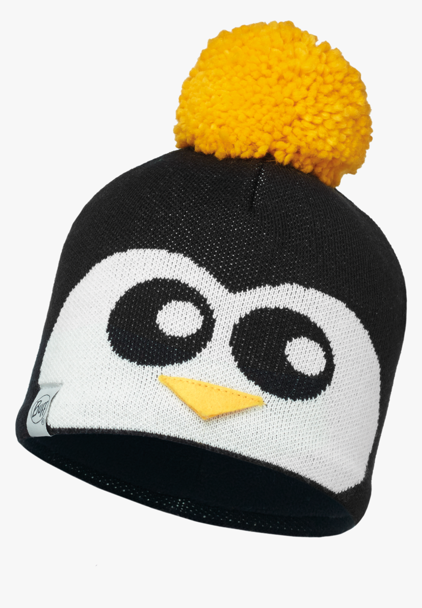 Penguin Black/black [jnr Knitted Hat] - Penguin Hat Transparent, HD Png Download