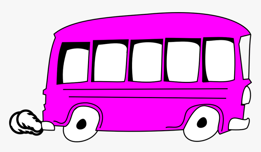 Ônibus, Ônibus Escolar, Rosa, Transporte, Veículo - Bus Clip Art, HD Png Download