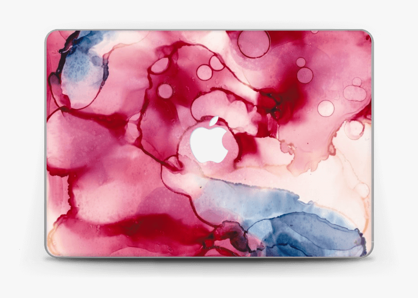 Pink Color Splash Skin Macbook 12” - Watercolor Paint, HD Png Download