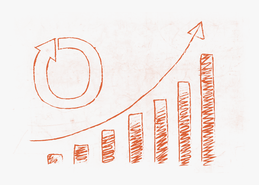 Chalkboard With Graph And Renova Energy Corp - Circle, HD Png Download