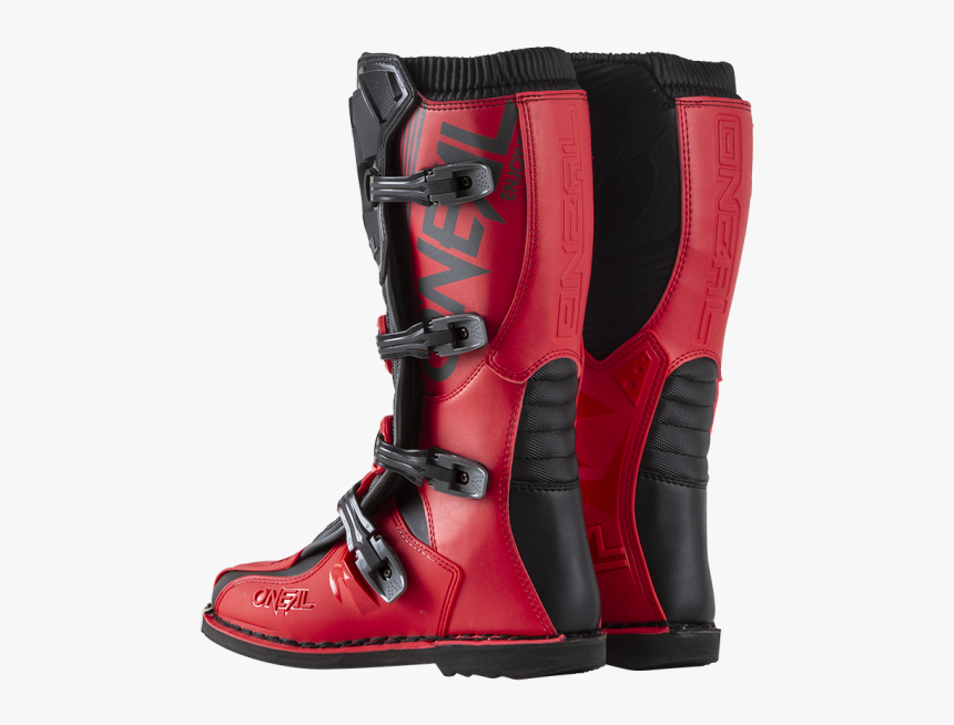 O Neal Element Boots Red, HD Png Download