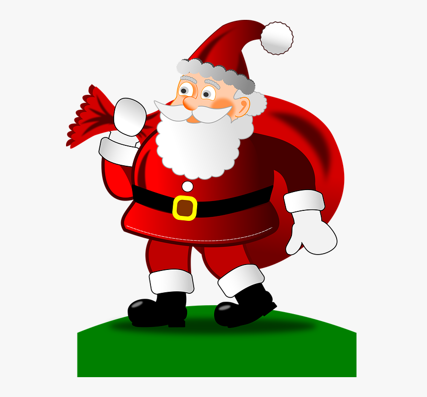 Christmas, Happy, Santa Claus, Gifts, Merry Christmas - Święty Mikołaj Bajka, HD Png Download