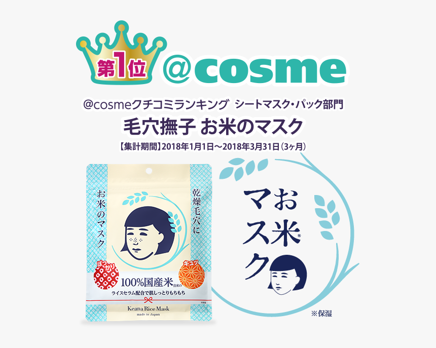 Transparent Japanese Mask Png - Keana Nadeshiko Rice Mask, Png Download