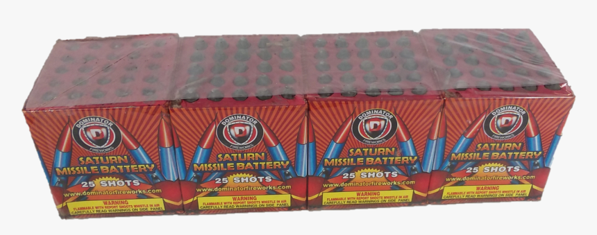 Dm K1130c7 4 25 Shot Saturn Missile Battery - Chocolate, HD Png Download