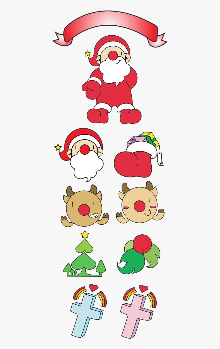 Christmas Santa Santa Claus Free Picture - Cartoon, HD Png Download