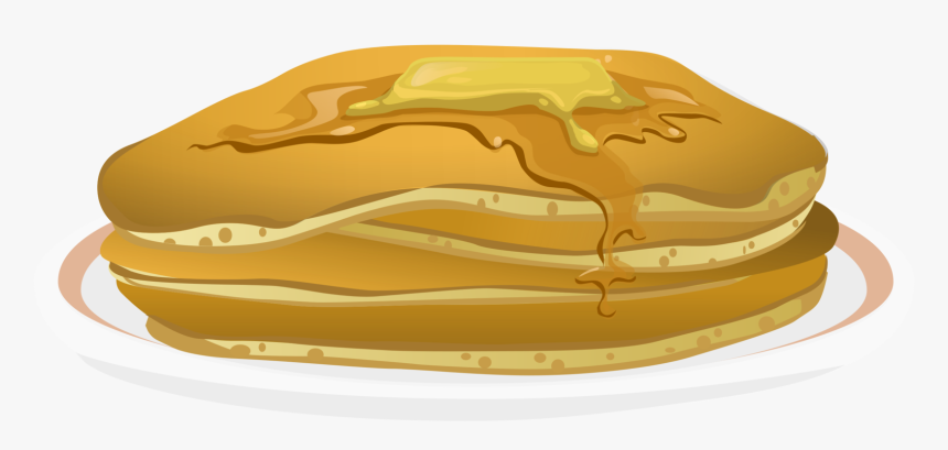 Food,dish,pancake - Plate With Pancakes Clipart, HD Png Download