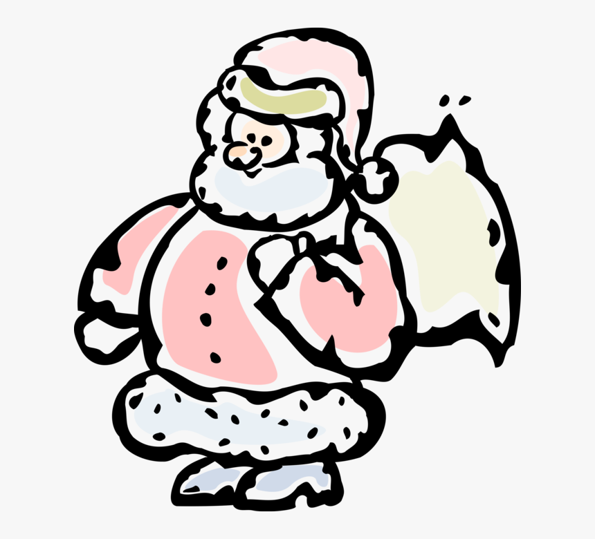 Vector Illustration Of Santa Claus, Saint Nicholas,, HD Png Download