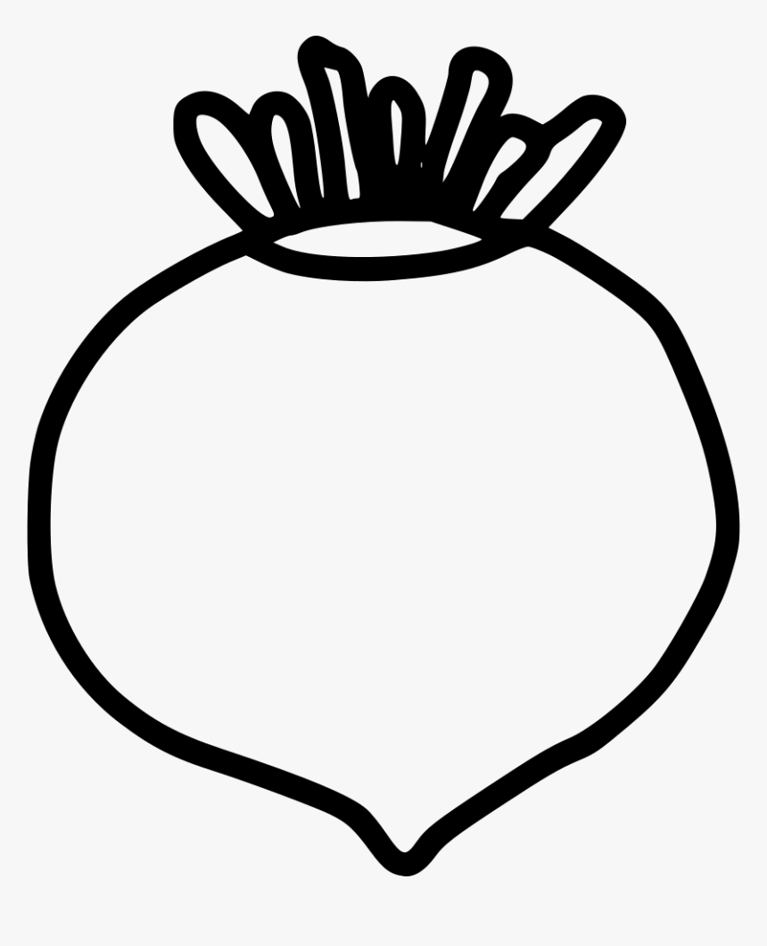 Beetroot - Beetroot Png In Black And White, Transparent Png