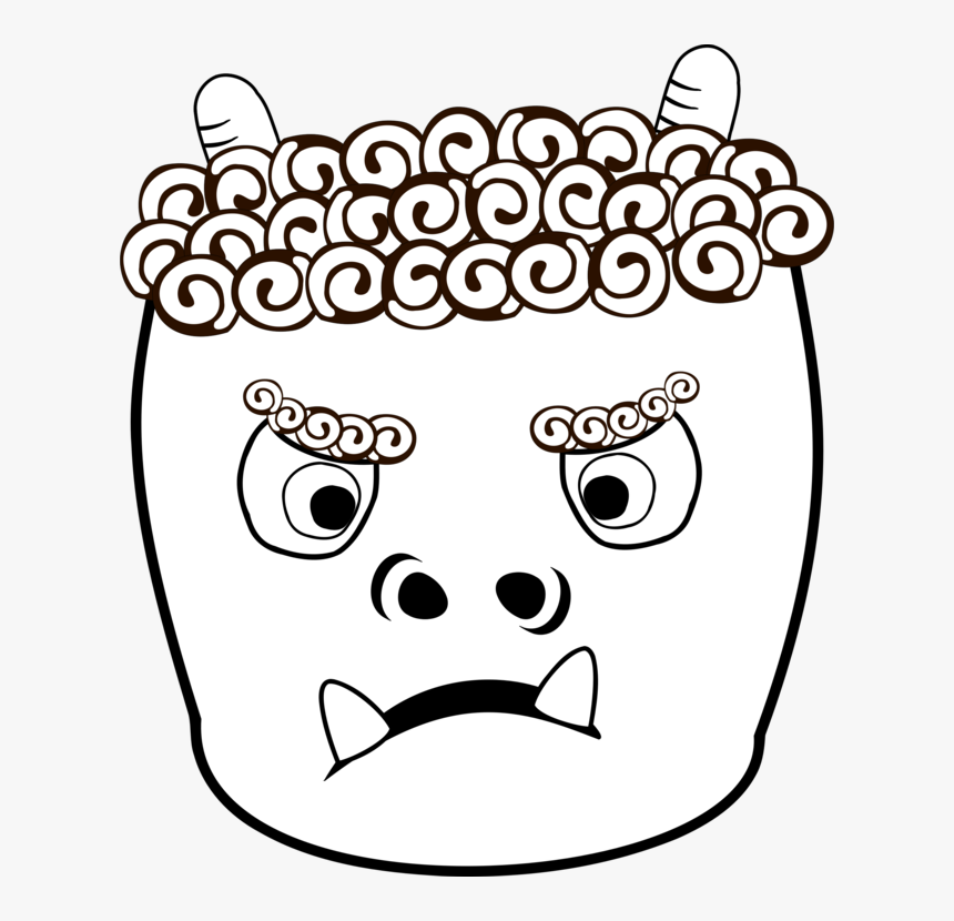 Drawing Japanese Devil Transparent Png Clipart Free - Oni Clipart, Png Download