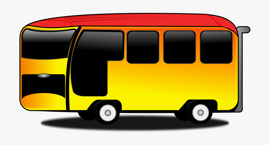 Bus-cartoon - Cartoon Transparent Bus, HD Png Download