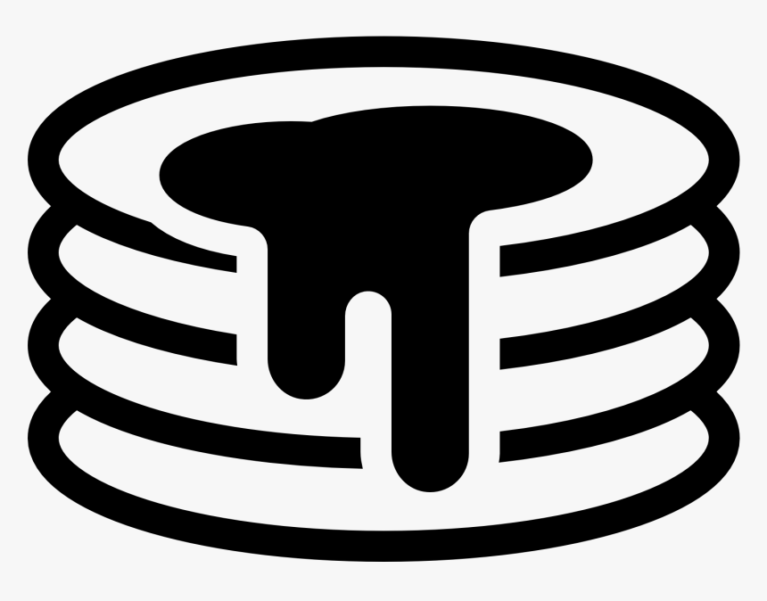 Pancake Icon Clipart , Png Download - Black Pancake Png, Transparent Png