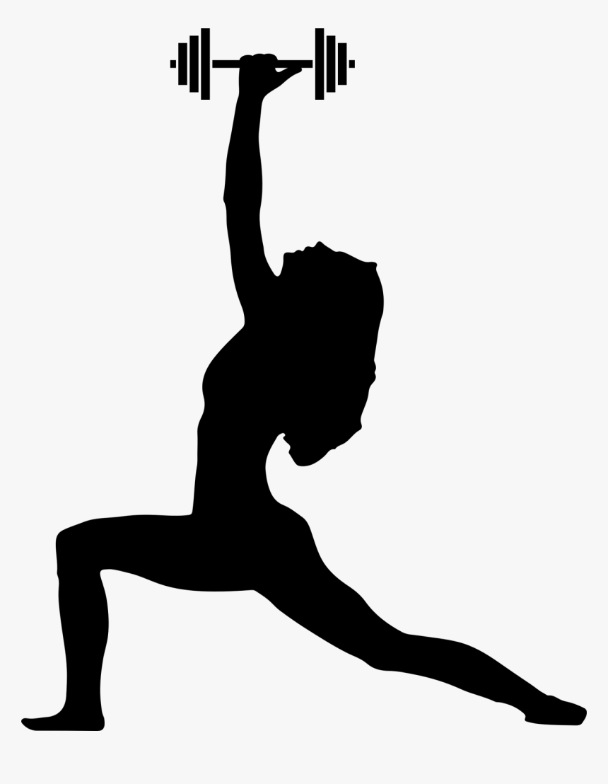 Yoga Poses Black And White, HD Png Download