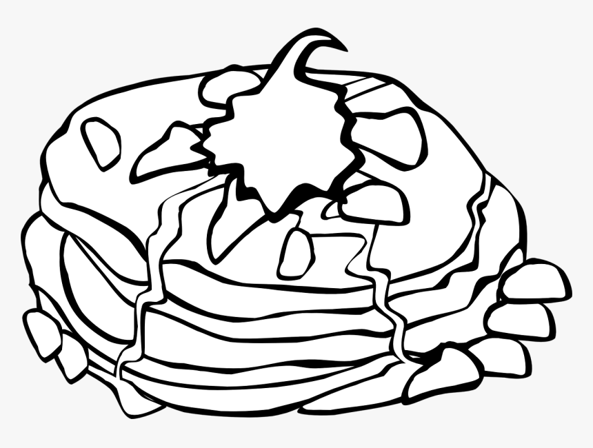 Pancake Clipart Black White