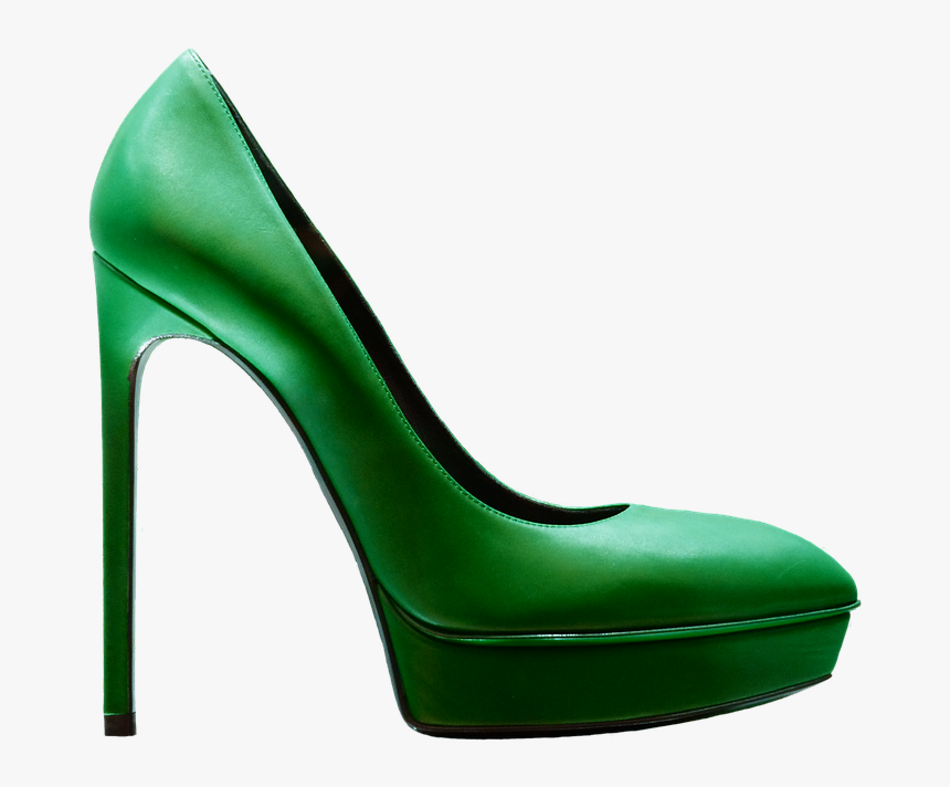 Zapato, Zapato De Tacón, Bombas, Caro, Extravagantes - Transparent Green High Heel, HD Png Download