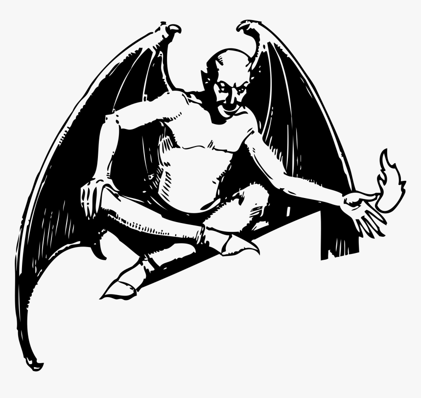 Sitting Devil Clip Arts - Busted Minds, HD Png Download