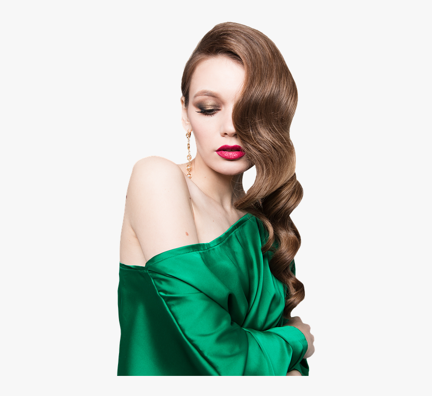 Girl, Hairs, Style, Stylish, Beautiful, Hot, Sexy, - Lipstick With Green Top, HD Png Download